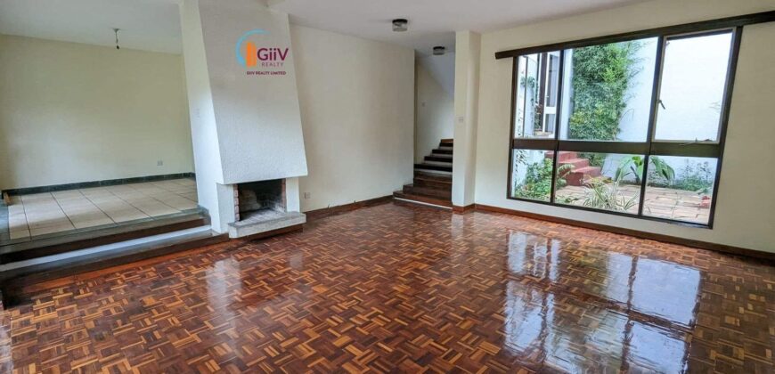KILELESHWA; 4 Bedroom Townhouse with a private Garden
