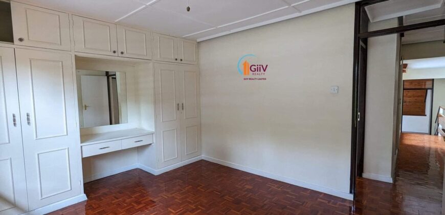 KILELESHWA; 4 Bedroom Townhouse with a private Garden