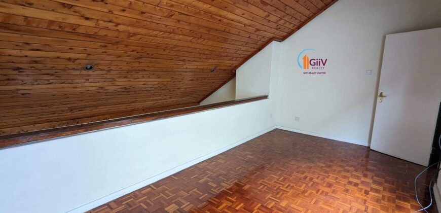 KILELESHWA; 4 Bedroom Townhouse with a private Garden