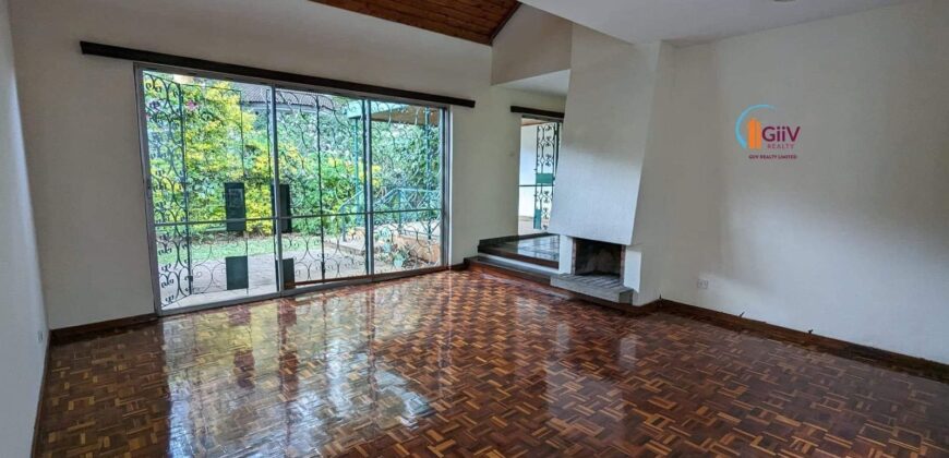 KILELESHWA; 4 Bedroom Townhouse with a private Garden