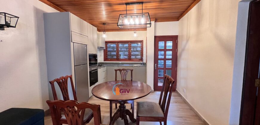 KYUNA; 2 Bedroom furnished cottage with a private outdoor space.