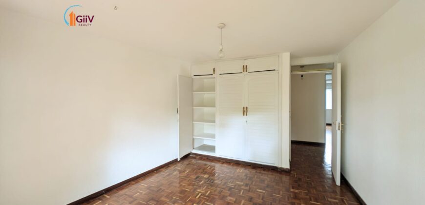 STATE HOUSE ROAD(ARBORETUM); 3 Bedroom unfurnished duplex garden Apartment.