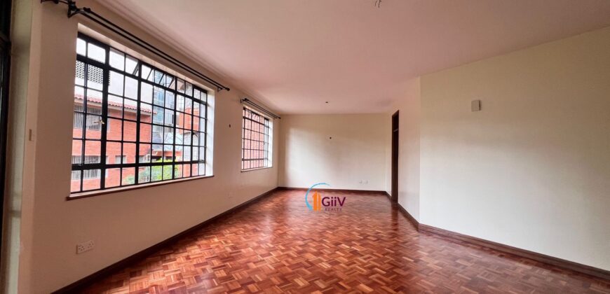 WESTLANDS; 4 Bedroom split level Apartment with a Tv room 