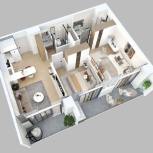 Sky Valley_Westlands_2 Bedroom Type 2 Flr Plan